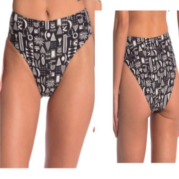 Onia Other - 𝅺ONIA SABRINA HIGH WAIST GEO BIKINI BOTTOMS NWT